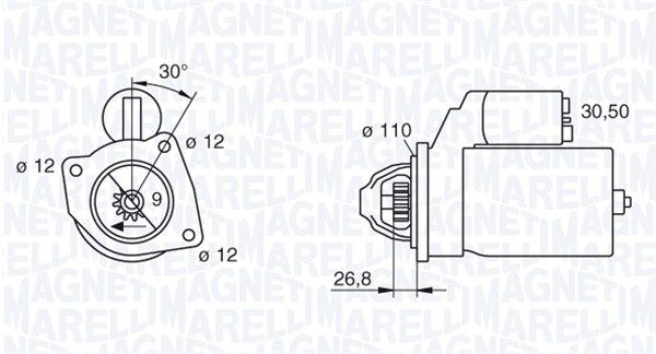 MAGNETI MARELLI Starter 063217148010